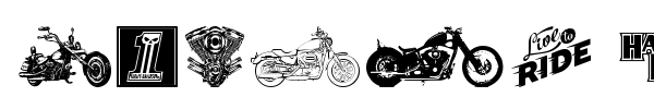 Harley Davidson font preview